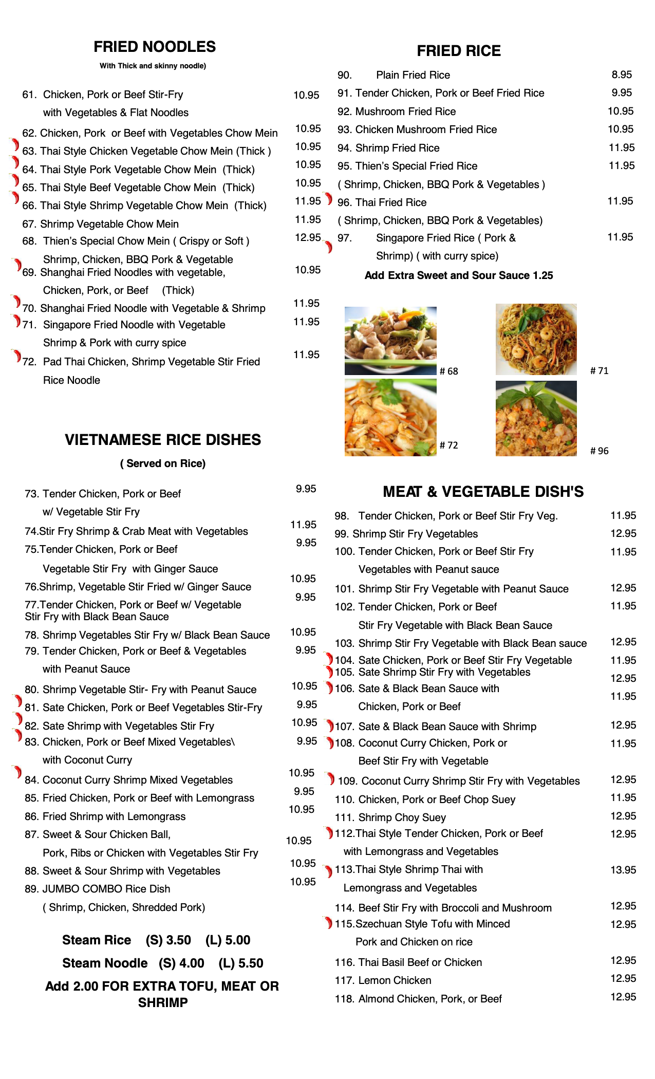 Thien Menu Page 2